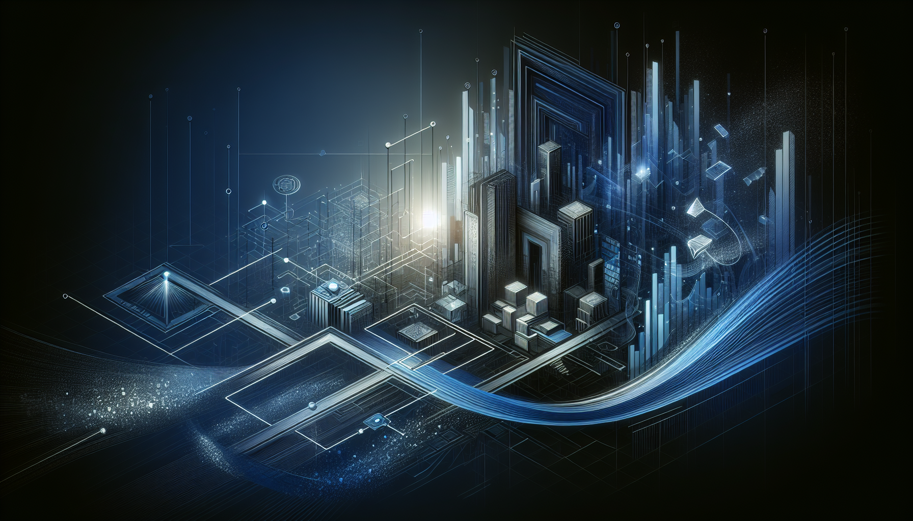 Parallel migration tracks showing content infrastructure and AI capability development side by side